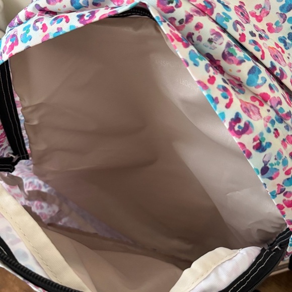 Jansport Big Student Back Pack Pastel Leopard Print Book Bag NWT - Picture 7 of 11